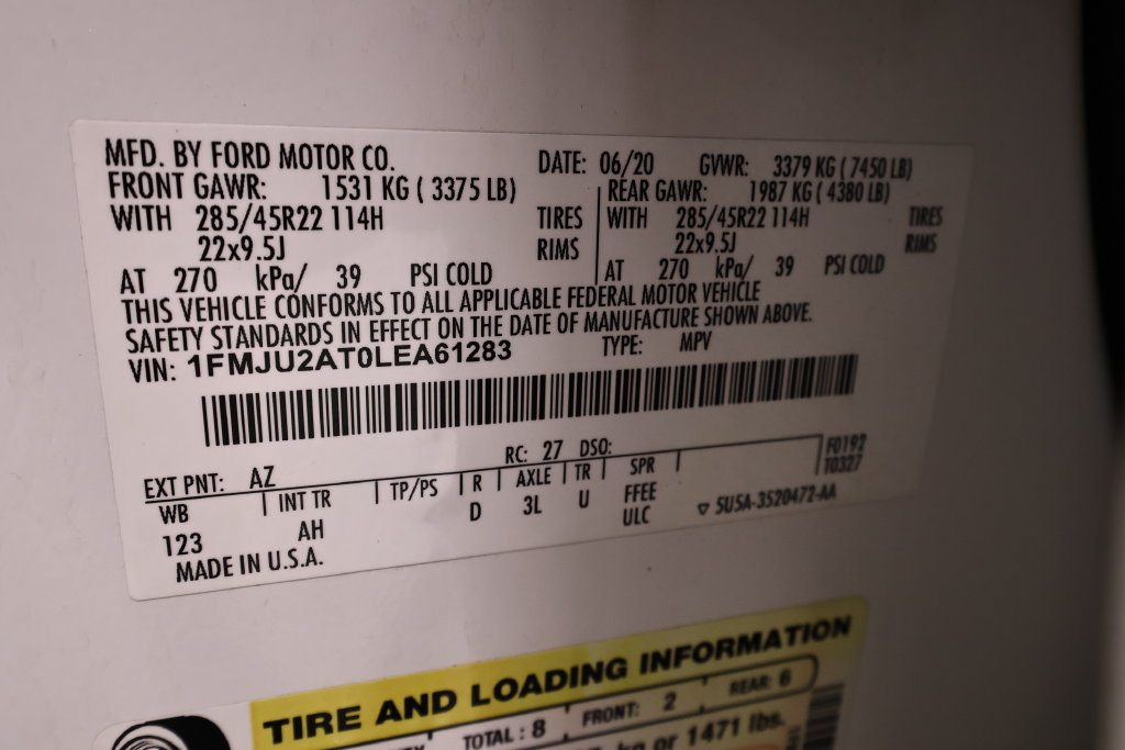 Certified 2020 Ford Expedition Limited w/ Equipment Group 303A AWD/4WD image 54