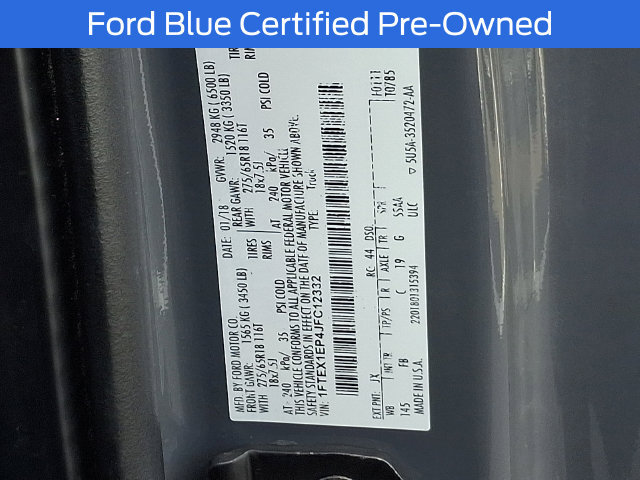 Certified 2018 Ford F150 XLT w/ Equipment Group 302A Luxury AWD/4WD image 33