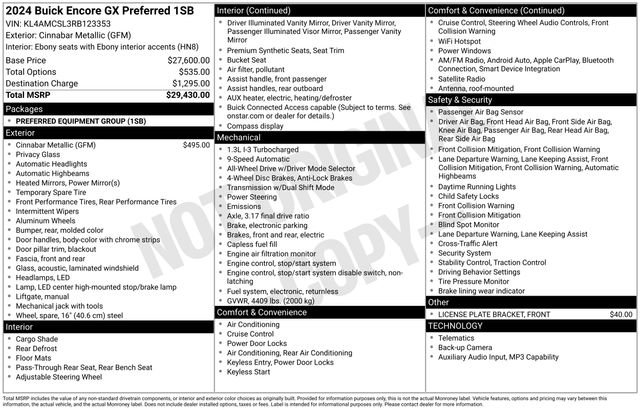 Used 2024 Buick Encore GX Preferred AWD/4WD image 27