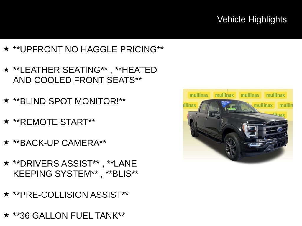 Certified 2023 Ford F150 Lariat w/ Equipment Group 502A High AWD/4WD image 12
