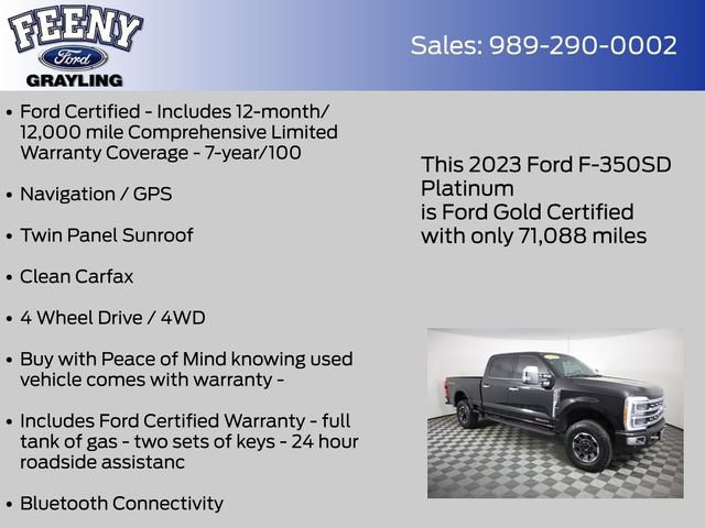 Certified 2023 Ford F350 Platinum w/ Tremor Off-Road Package AWD/4WD image 5