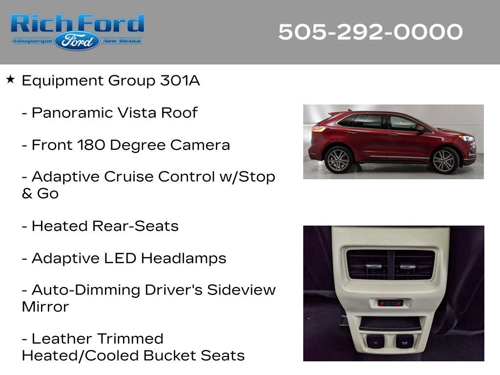 Certified 2019 Ford Edge Titanium w/ Equipment Group 301A AWD/4WD image 11
