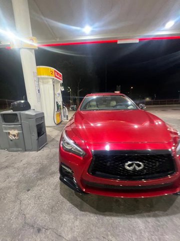 Used 2022 INFINITI Q50 Red Sport 400 w/ Carbon Fiber Package AWD/4WD image 3