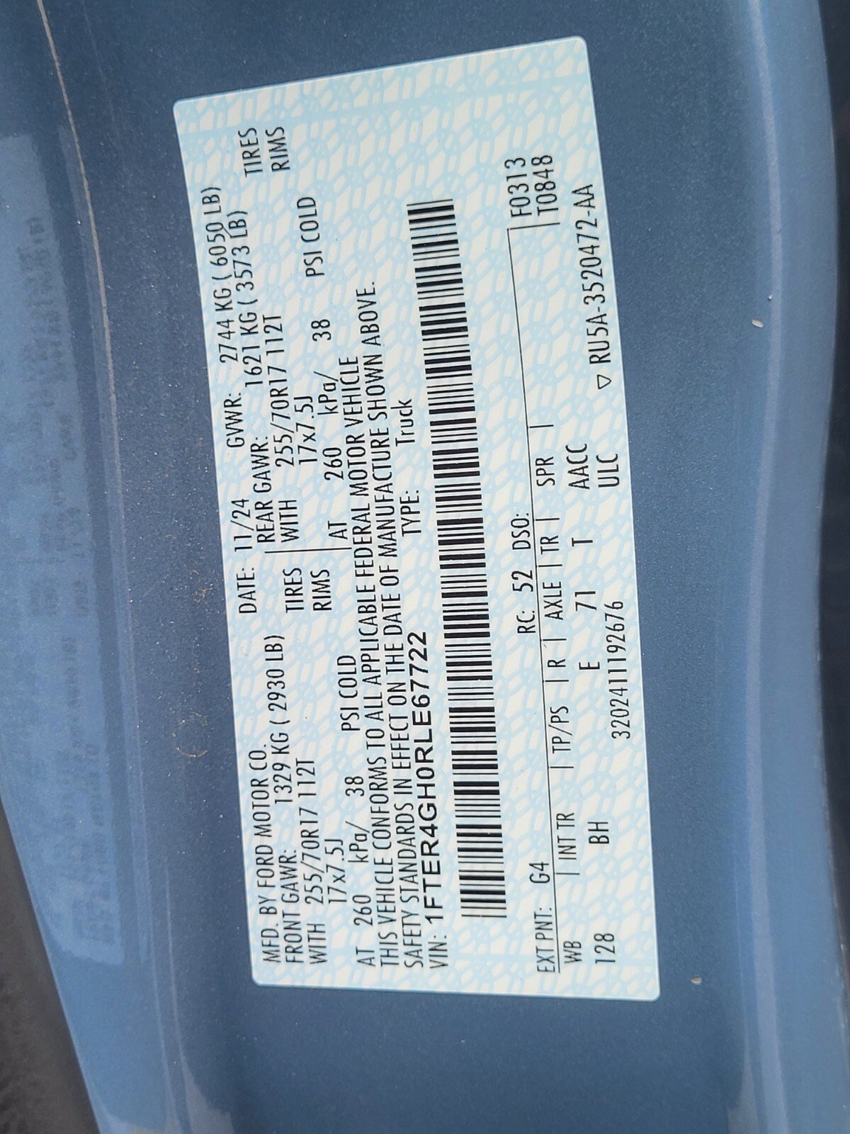 Certified 2024 Ford Ranger XLT w/ Equipment Group 301A High image 33