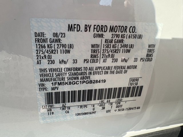 Certified 2023 Ford Explorer ST w/ Equipment Group 401A image 51