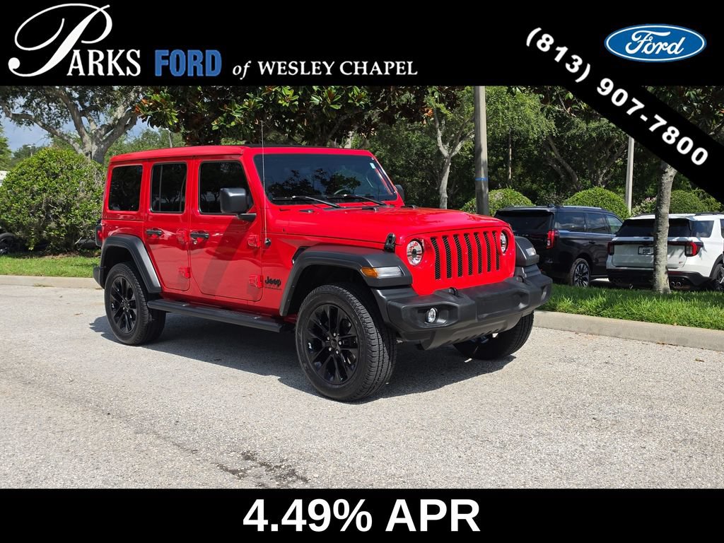 Used 2023 Jeep Wrangler Unlimited Sport w/ Sun And Sound Package AWD/4WD video 1