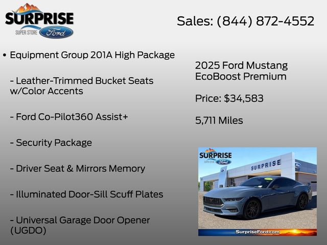 Certified 2025 Ford Mustang Premium RWD image 7