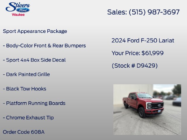 Certified 2024 Ford F250 Lariat w/ Lariat Ultimate Package AWD/4WD image 8