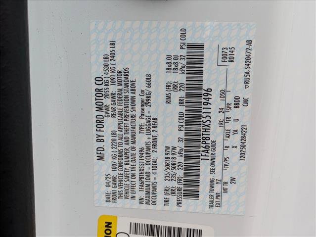 Certified 2025 Ford Mustang Coupe RWD image 23