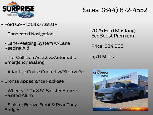 Certified 2025 Ford Mustang Premium RWD image 13