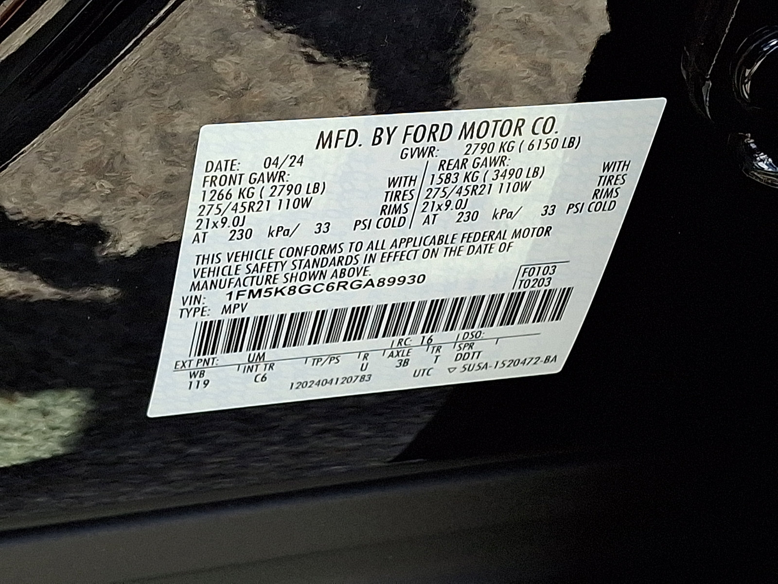 Certified 2024 Ford Explorer ST w/ Equipment Group 401A AWD/4WD image 32
