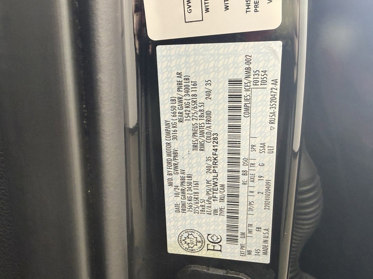 Certified 2024 Ford F150 XLT w/ XLT Black Appearance Package image 25