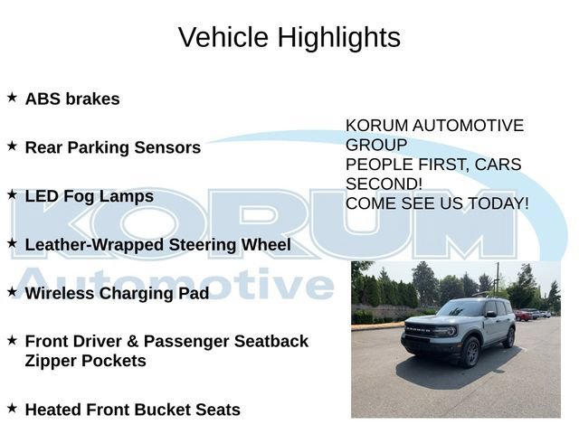 Certified 2023 Ford Bronco Sport Big Bend w/ Convenience Package AWD/4WD image 12