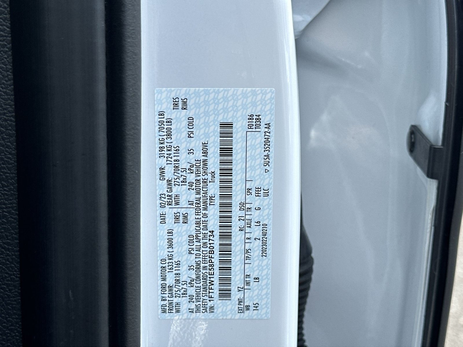 Certified 2023 Ford F150 Tremor w/ Bed Utility Package AWD/4WD image 29