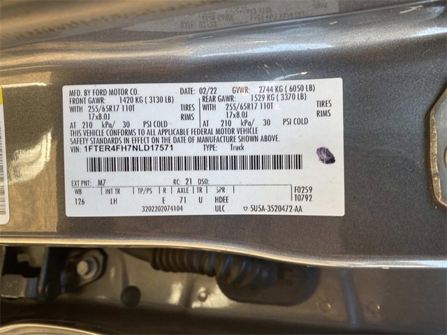 Certified 2022 Ford Ranger XL w/ Equipment Group 101A High image 21