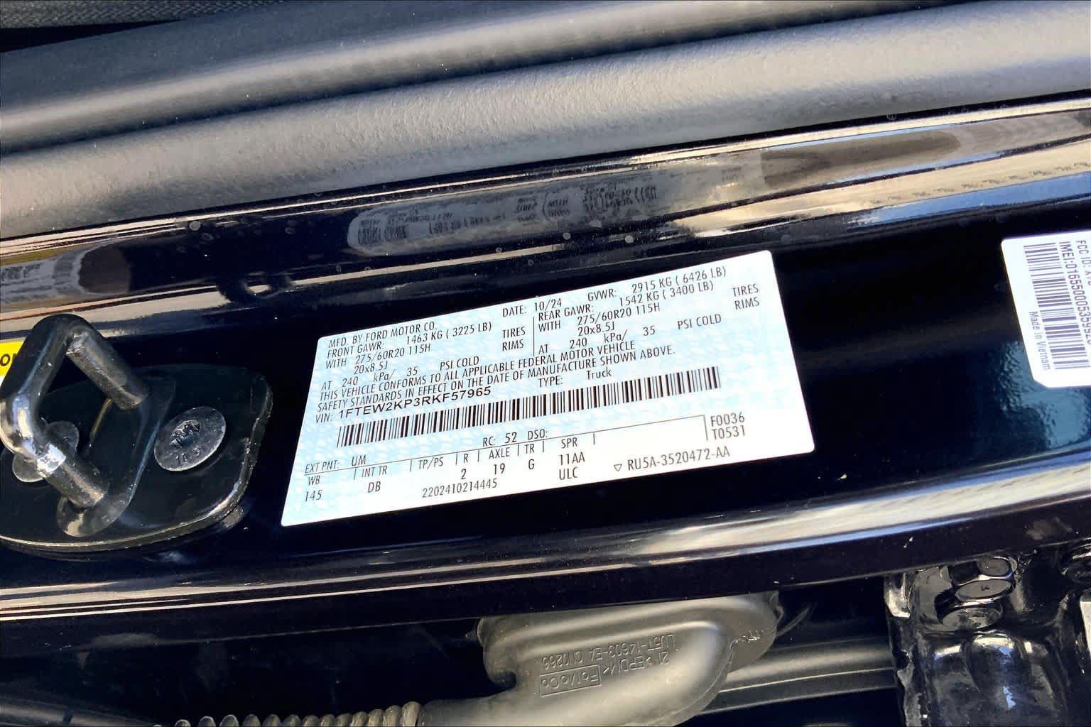 Certified 2024 Ford F150 STX w/ STX Black Appearance Package RWD image 33