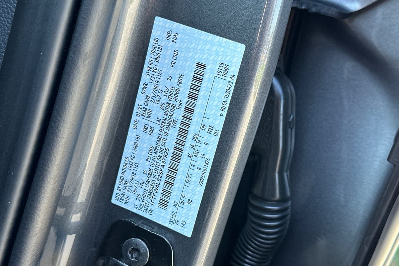 Certified 2025 Ford F150 Tremor w/ Equipment Group 402A High AWD/4WD image 28