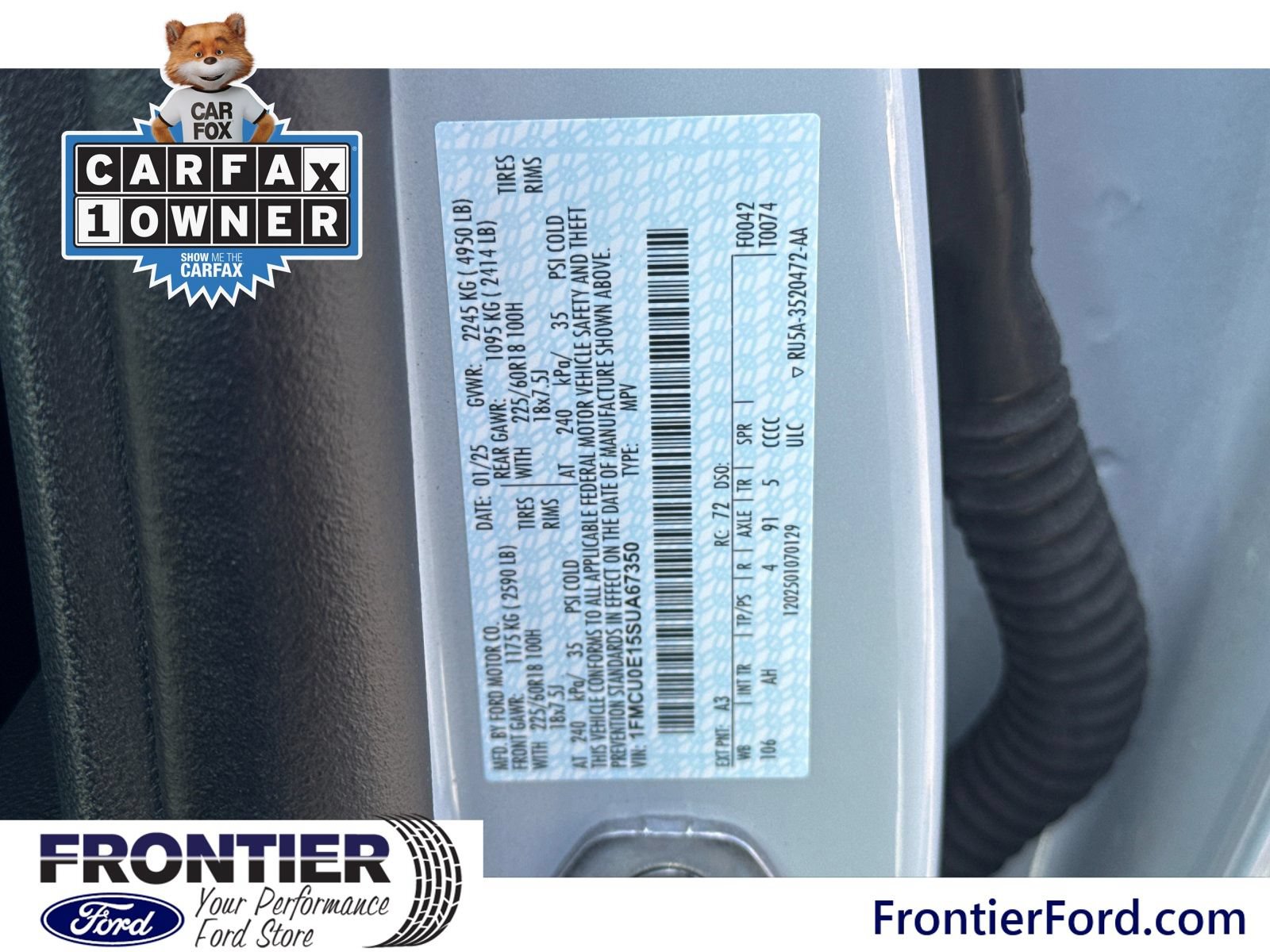 Certified 2025 Ford Escape SE w/ PHEV Premium Package FWD image 30
