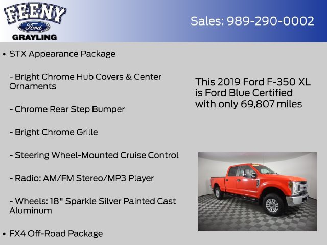 Certified 2019 Ford F350 XL w/ STX Appearance Package AWD/4WD image 9