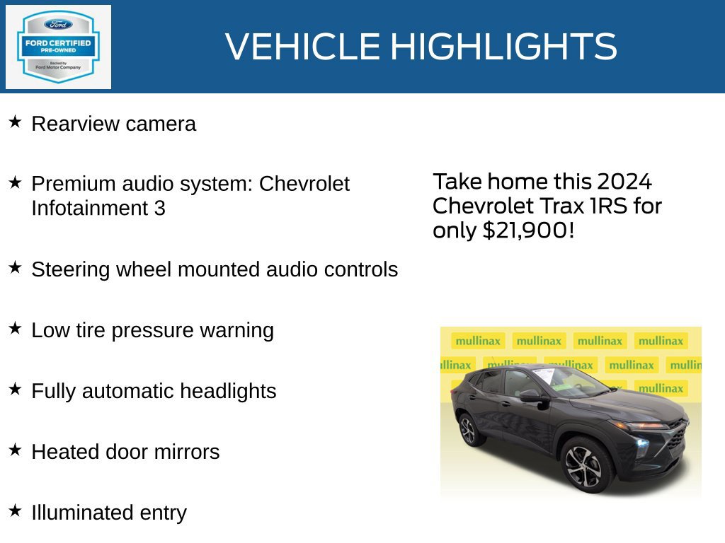 Used 2024 Chevrolet Trax RS FWD image 23