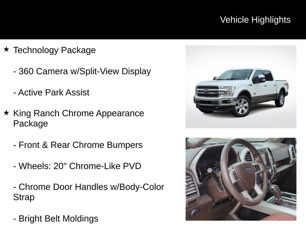 Certified 2020 Ford F150 King Ranch w/ Equipment Group 601A Luxury image 16