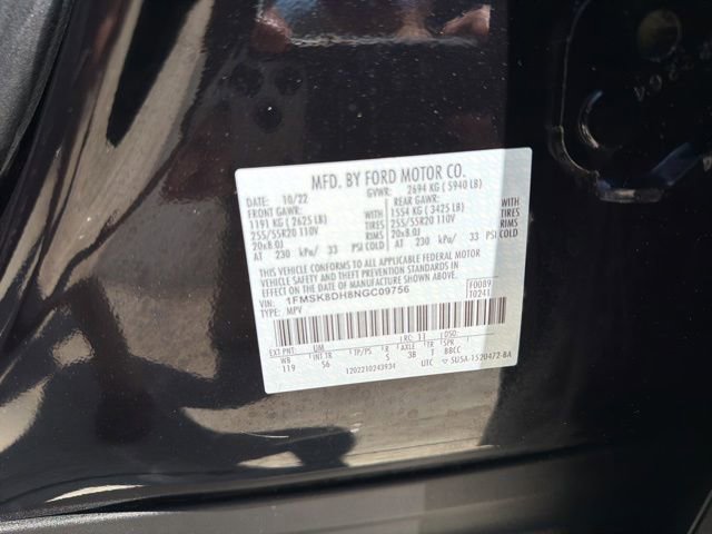 Certified 2022 Ford Explorer XLT w/ Equipment Group 202A AWD/4WD image 28