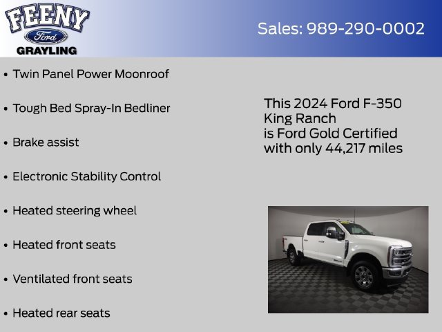 Certified 2024 Ford F350 King Ranch w/ Chrome Package AWD/4WD image 14