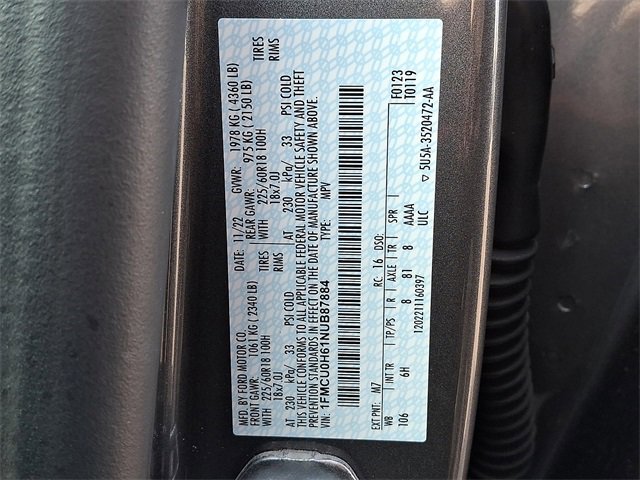 Certified 2022 Ford Escape SEL image 26