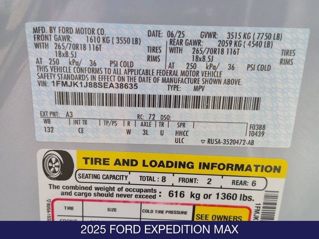 Certified 2025 Ford Expedition Max Active AWD/4WD image 30