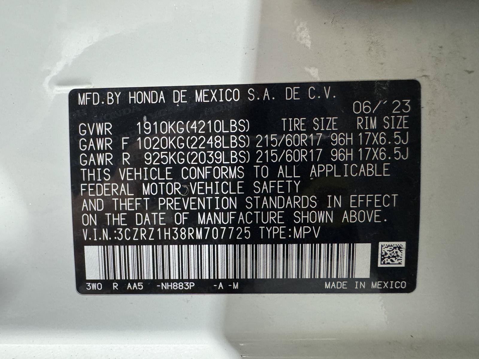 Used 2024 Honda HR-V LX image 36