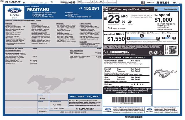 Certified 2018 Ford Mustang Premium RWD image 2