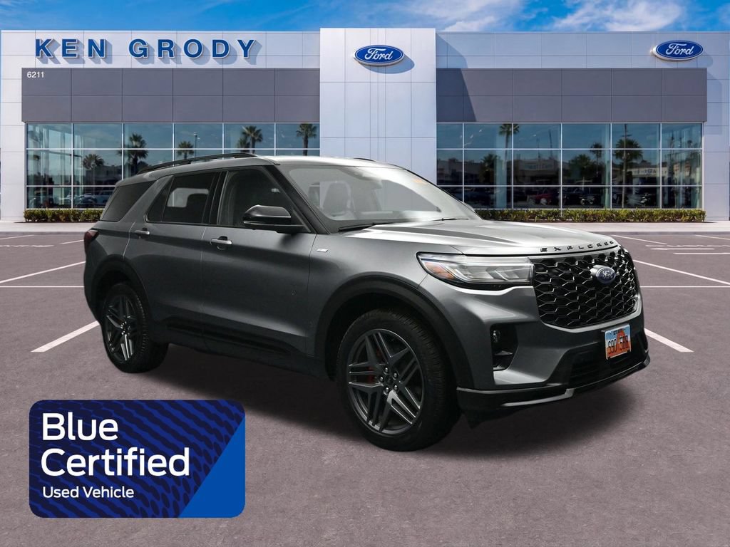 Certified 2025 Ford Explorer ST-Line w/ ST-Line Street Pack AWD/4WD 360° Tour