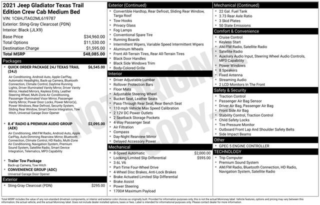 Used 2021 Jeep Gladiator Sport image 36