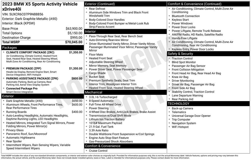 Used 2023 BMW X5 xDrive40i image 32