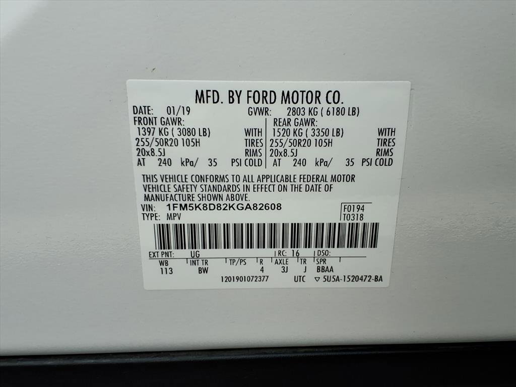 Certified 2019 Ford Explorer XLT w/ Equipment Group 202A image 26