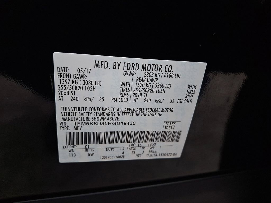 Certified 2017 Ford Explorer XLT w/ Equipment Group 202A image 28