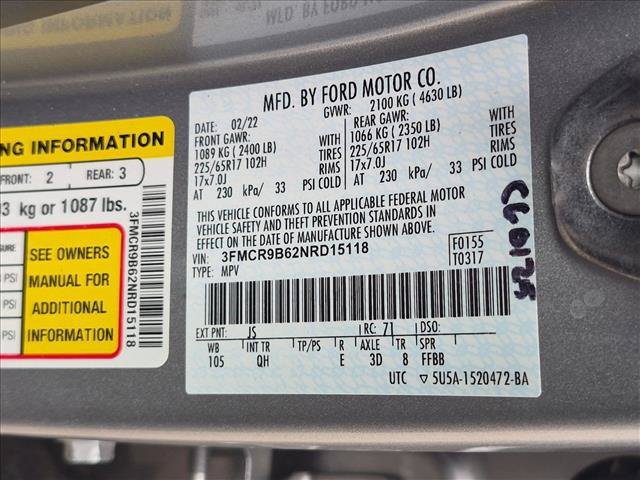 Certified 2022 Ford Bronco Sport Big Bend w/ Convenience Package AWD/4WD image 25