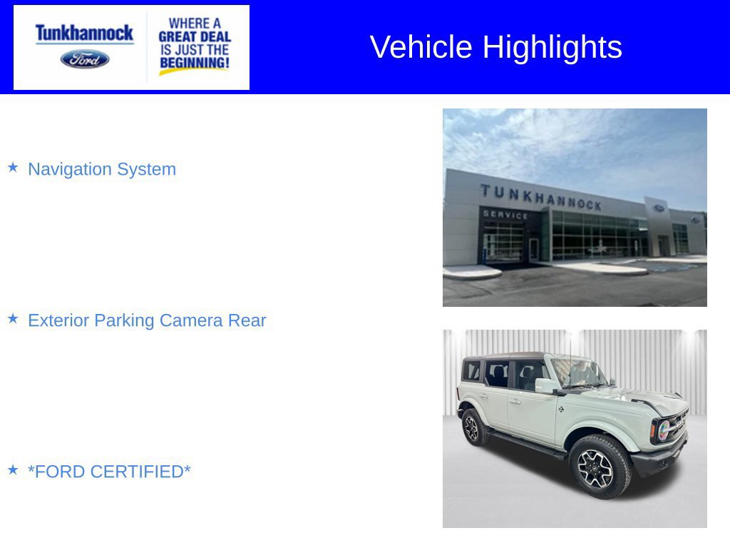 Certified 2023 Ford Bronco Outer Banks AWD/4WD image 6