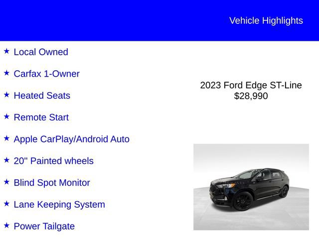 Certified 2023 Ford Edge ST-Line AWD/4WD image 3