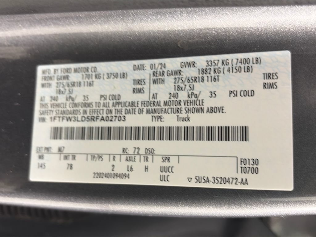 Certified 2024 Ford F150 XLT w/ Mobile Office Package AWD/4WD image 9