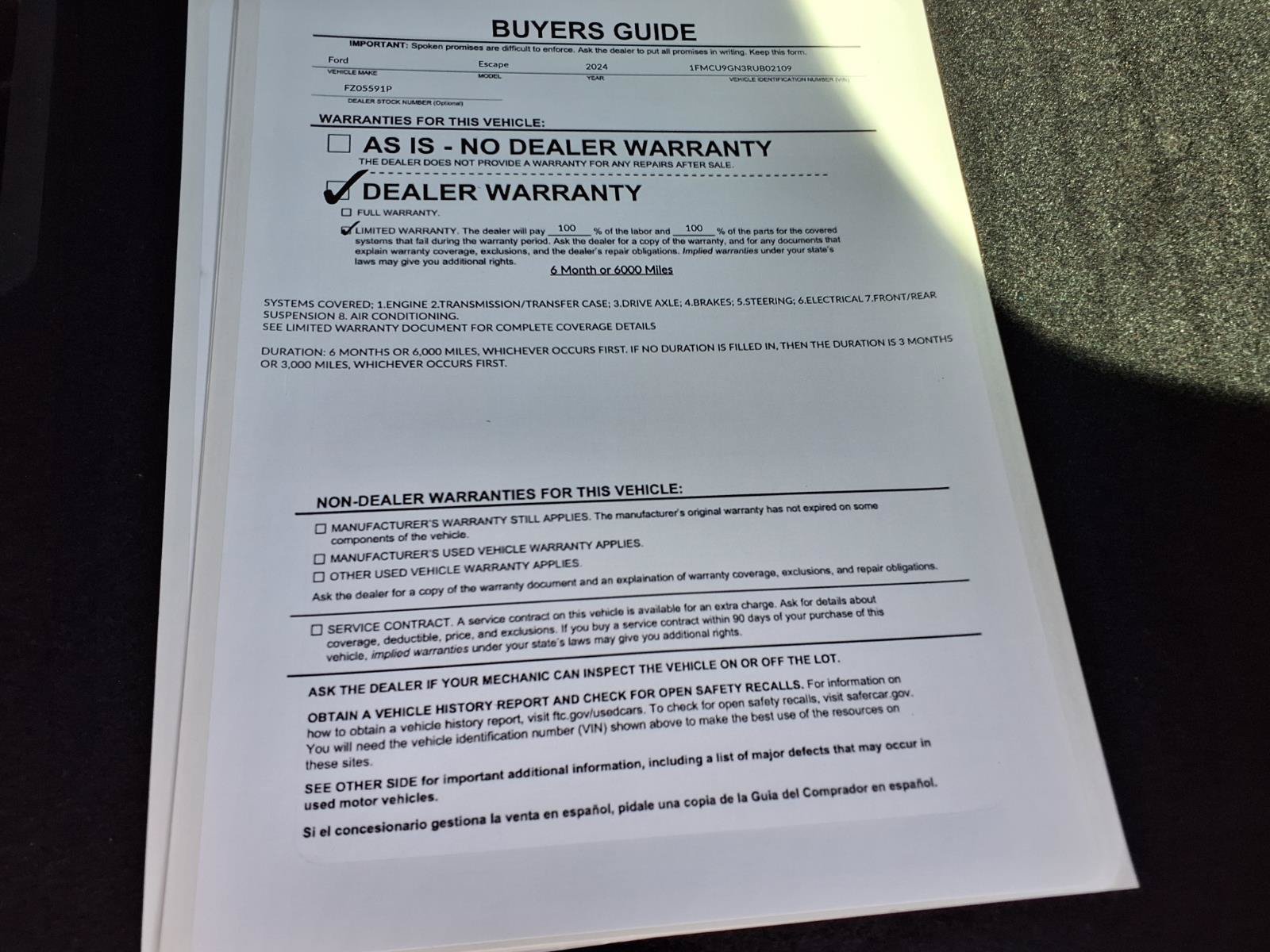 Certified 2024 Ford Escape Active AWD/4WD image 29
