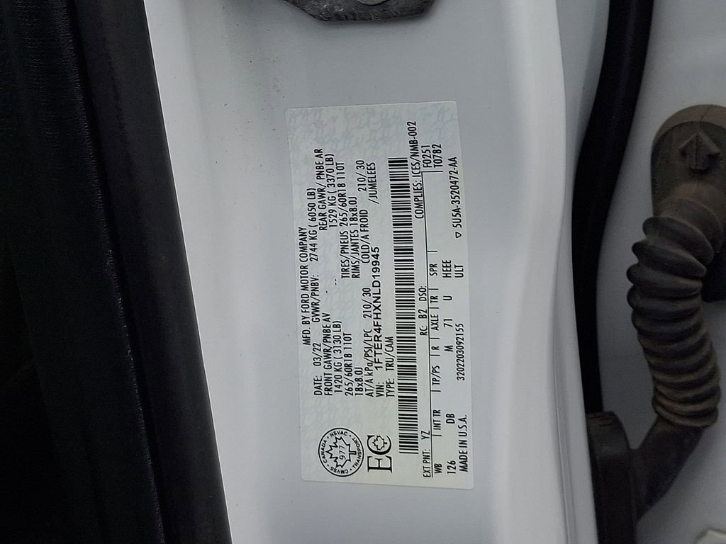 Certified 2022 Ford Ranger Lariat w/ Trailer Tow Package image 27