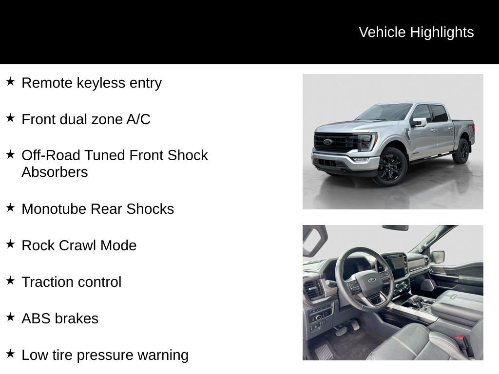 Certified 2023 Ford F150 Platinum w/ FX4 Off-Road Package AWD/4WD image 31
