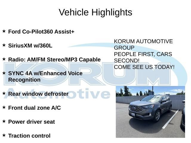 Certified 2022 Ford Edge SEL w/ Convenience Package AWD/4WD image 7