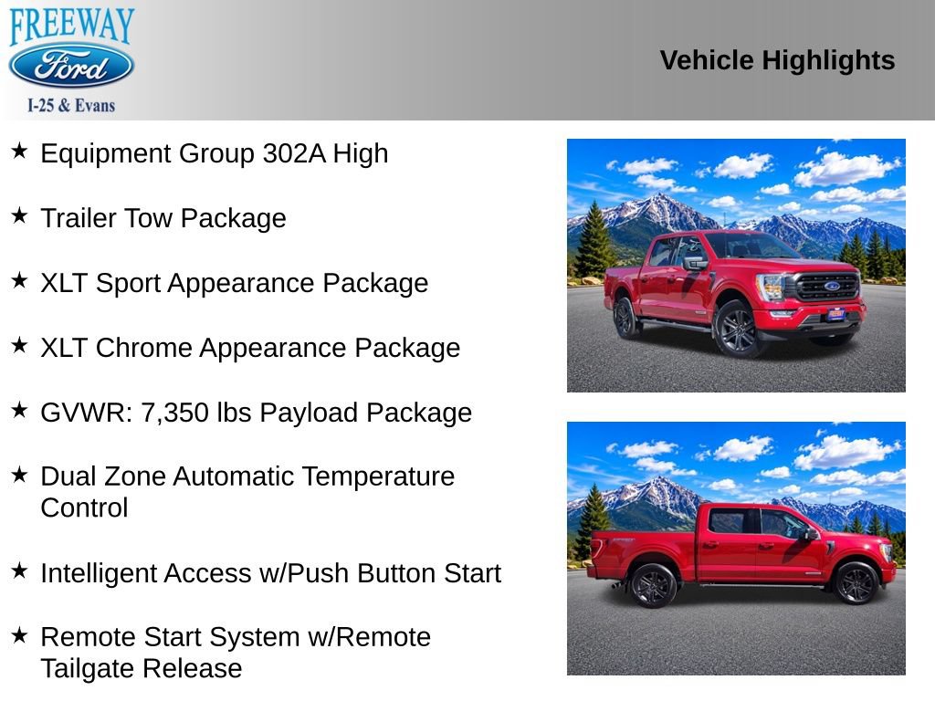 Certified 2021 Ford F150 XLT w/ Equipment Group 302A High AWD/4WD image 4
