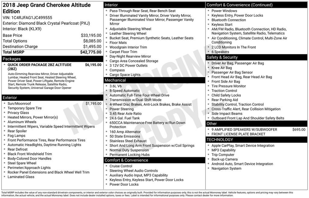 Used 2018 Jeep Grand Cherokee Altitude image 6