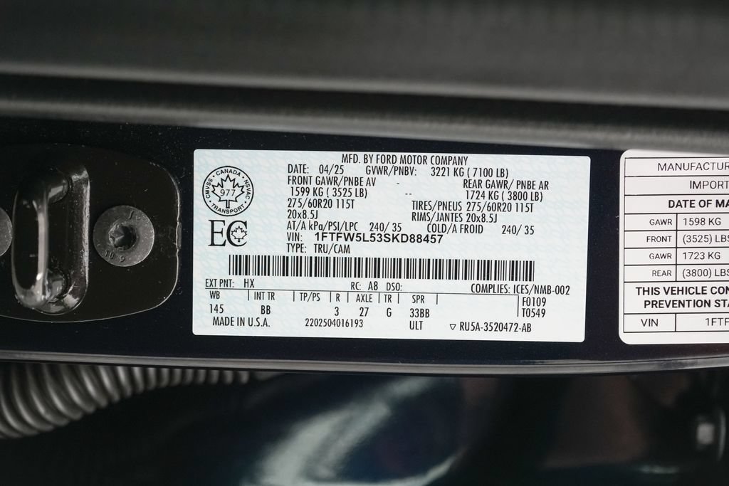 Certified 2025 Ford F150 Lariat AWD/4WD image 24
