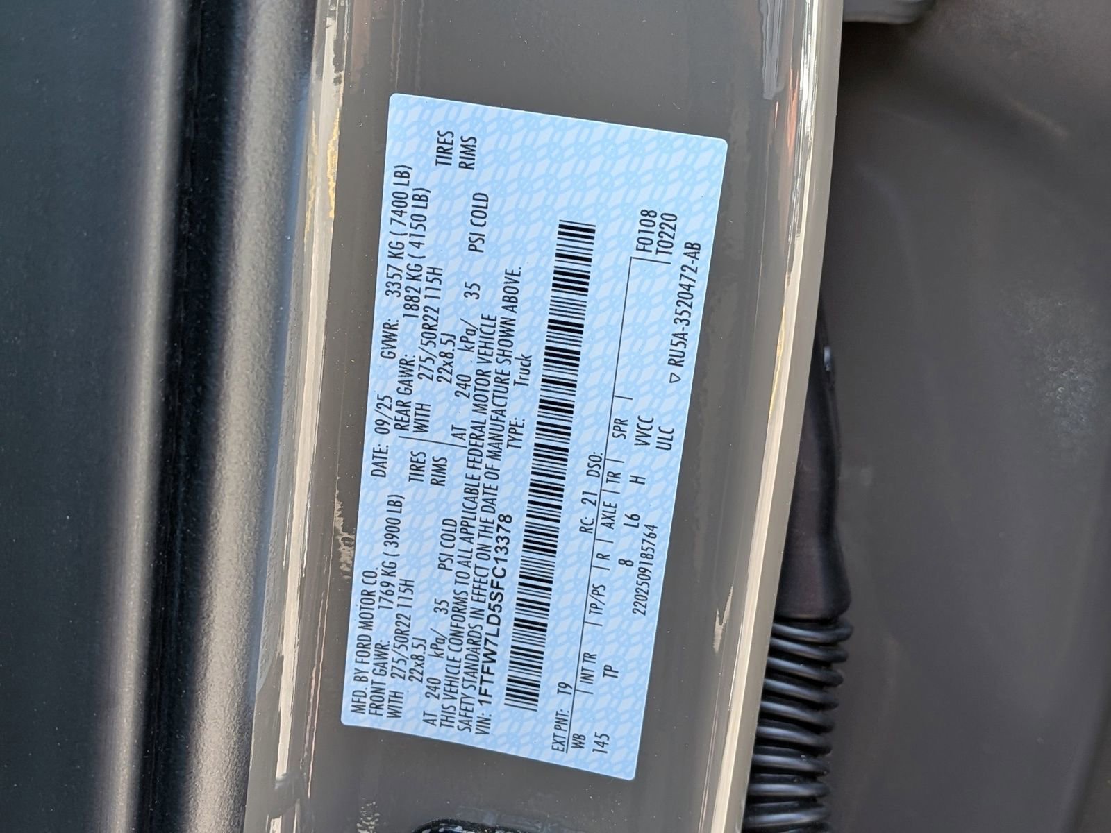 Certified 2025 Ford F150 Platinum w/ Equipment Group 703A Plus AWD/4WD image 6