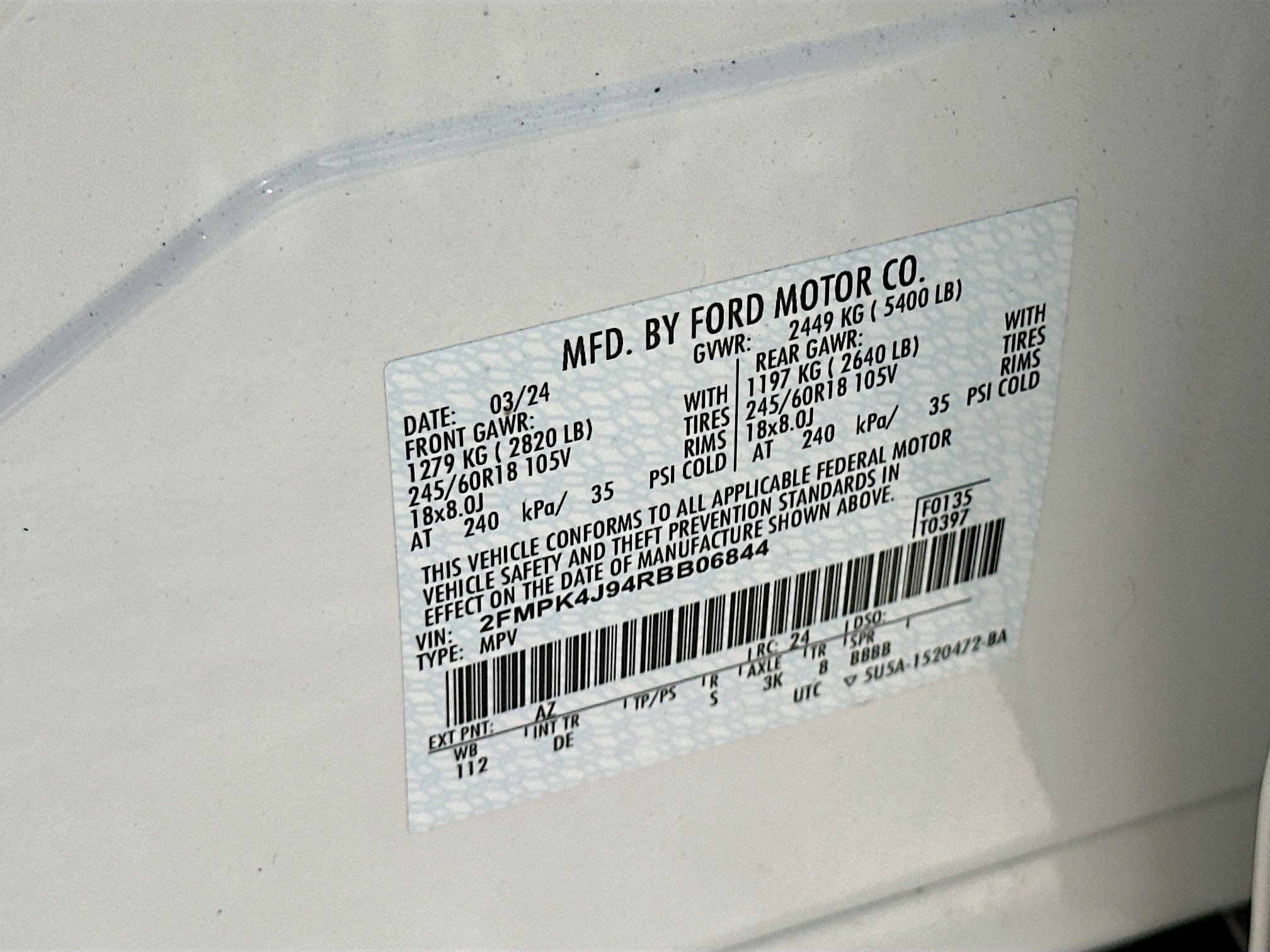 Certified 2024 Ford Edge SEL AWD/4WD image 30