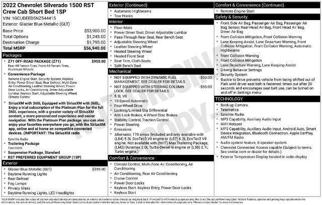 Used 2022 Chevrolet Silverado 1500 RST w/ Z71 Off-Road Package AWD/4WD image 10